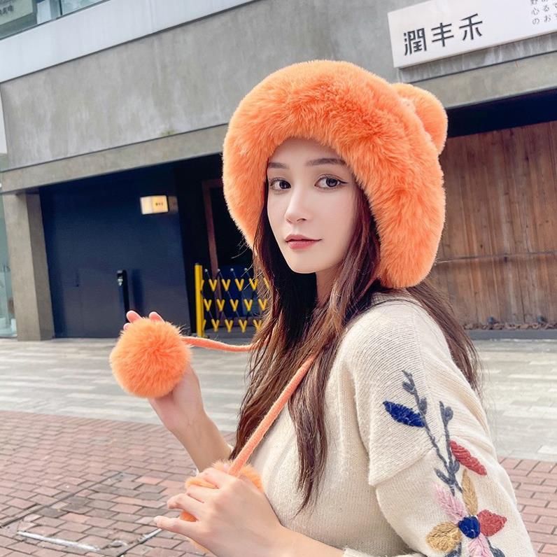 Mũ len nữ phối lông siêu ấm áp hợp thời trang cho mùa đông rét lạnh