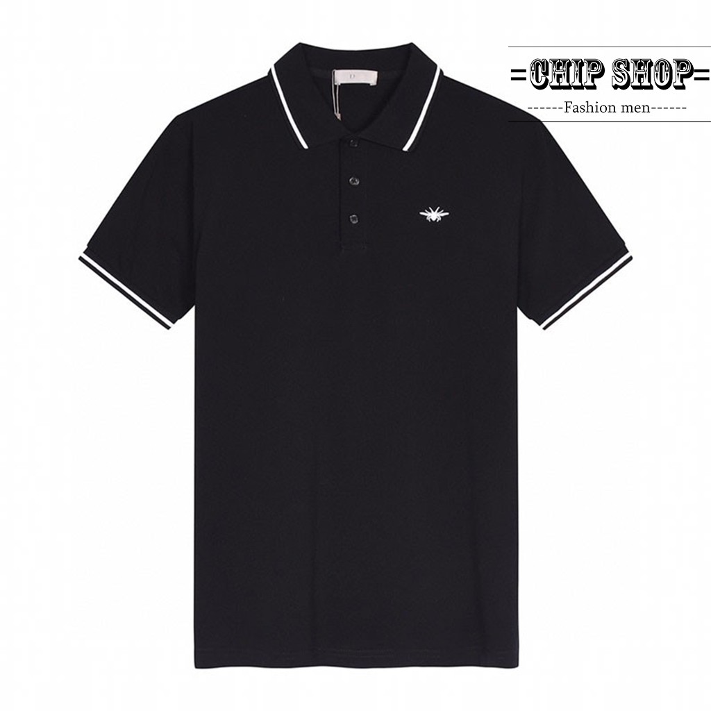 Áo thun nam ngắn tay cố cổ thêu ông | BigBuy360 - bigbuy360.vn