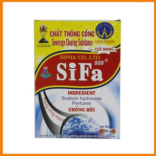 Bột Thông Tắc Cống Cực Mạnh Chống Hôi 200g Sifa – chăm sóc nhà cửa – chất tẩy và khử mùi – thông tắc cống