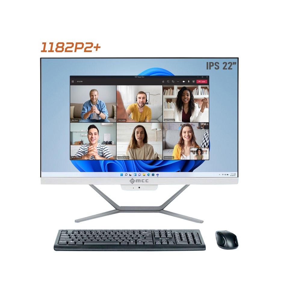 Bộ PC All In One MCC 1182P2+ CPU i3 10100, 8GB DDR4, 240GB SSD, IPS 22", WIFI, BT, MIC, CAMERA