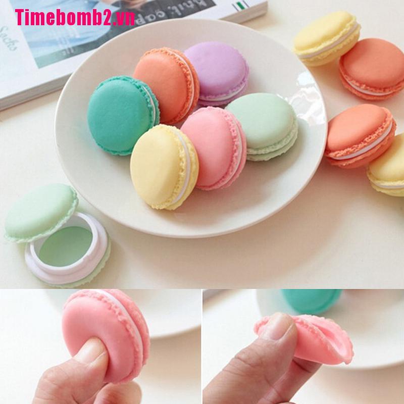 Hộp Đựng Trang Sức Mini Hình Bánh Macaron Dễ Thương