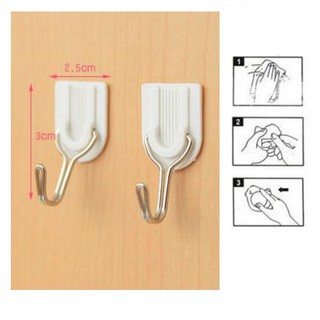 COMBO 2 Vỉ 6 Móc Dán Tường Cho Vật Dụng Nhẹ