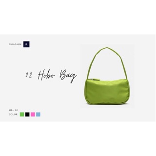 [HB-02] [SẴN] Túi kẹp nách hobo da dù dáng Prada nhỏ xinh (4 HÌNH THẬT CUỐI)
