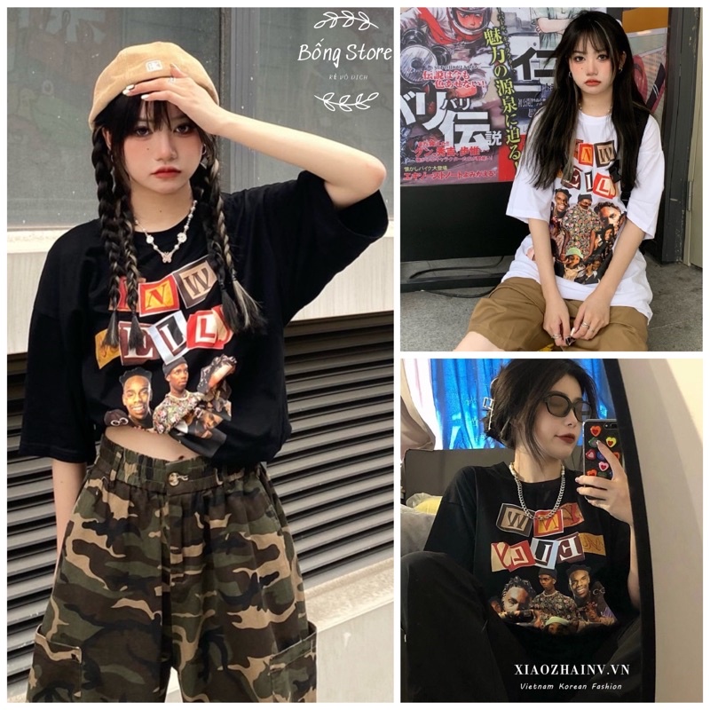 Áo thun cotton tay lỡ unisex - ÁO Y N W _ M E L L Y_ TAY LỠ _nhóm bạn da đen. - mẫu hot 2022