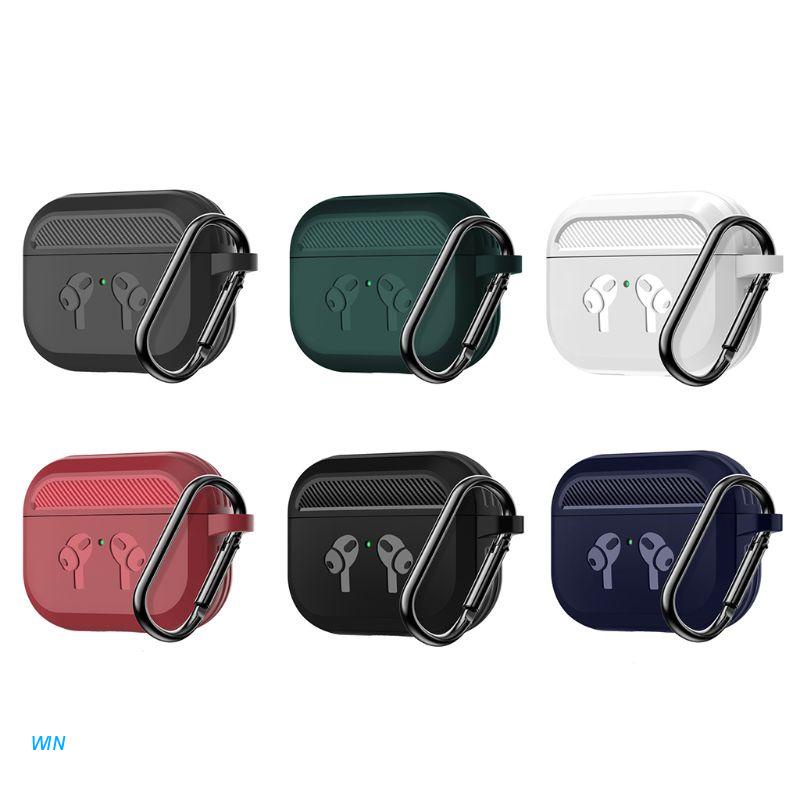 Vỏ bảo vệ hộp sạc tai nghe Airpods Pro bằng sợi carbon TPU mềm