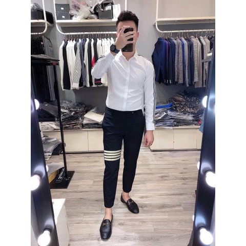 Quần Âu Nam Ống Rộng Dáng Suông Đứng Cạp Cao Vải Mềm Mịn Đẹp Co Giãn Nhẹ Phong Cách Trẻ Trung