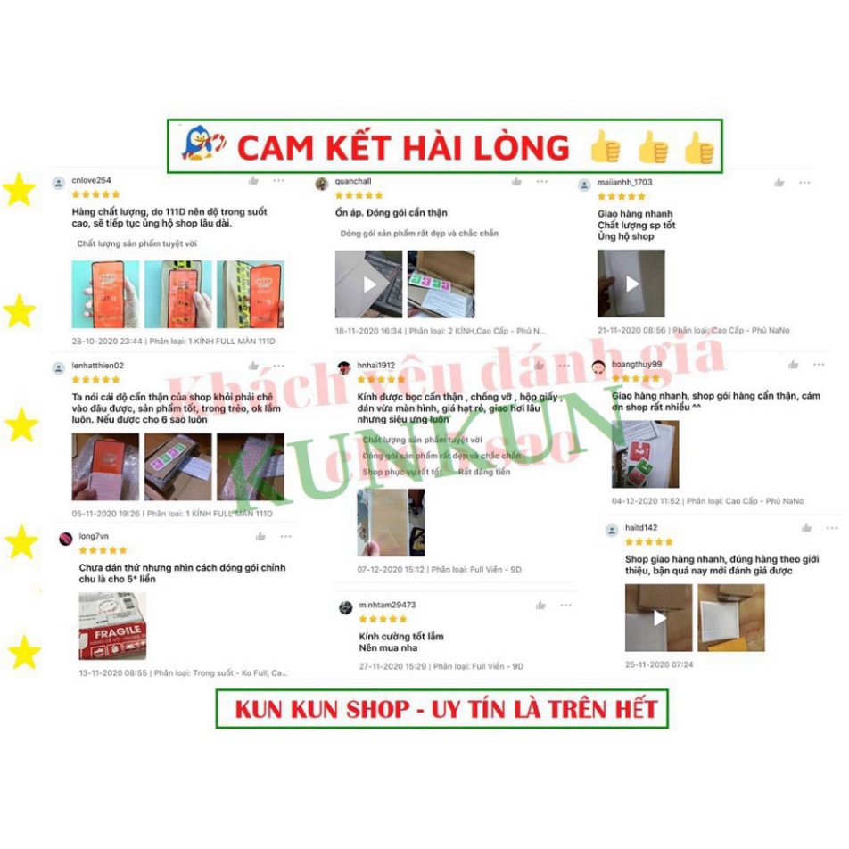 Cường Lực Vivo Y01 - Siêu mượt - Dán Full màn hình 111D - Độ cứng 10H - Độ trong suốt điện thoại cực cao