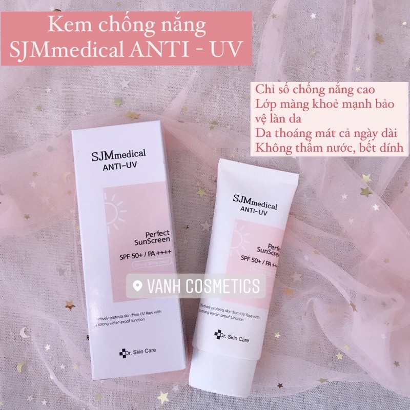 Kem Chống Nắng Chống Nước Nâng Tone SJM Medical Anti - UV Suncream 60g