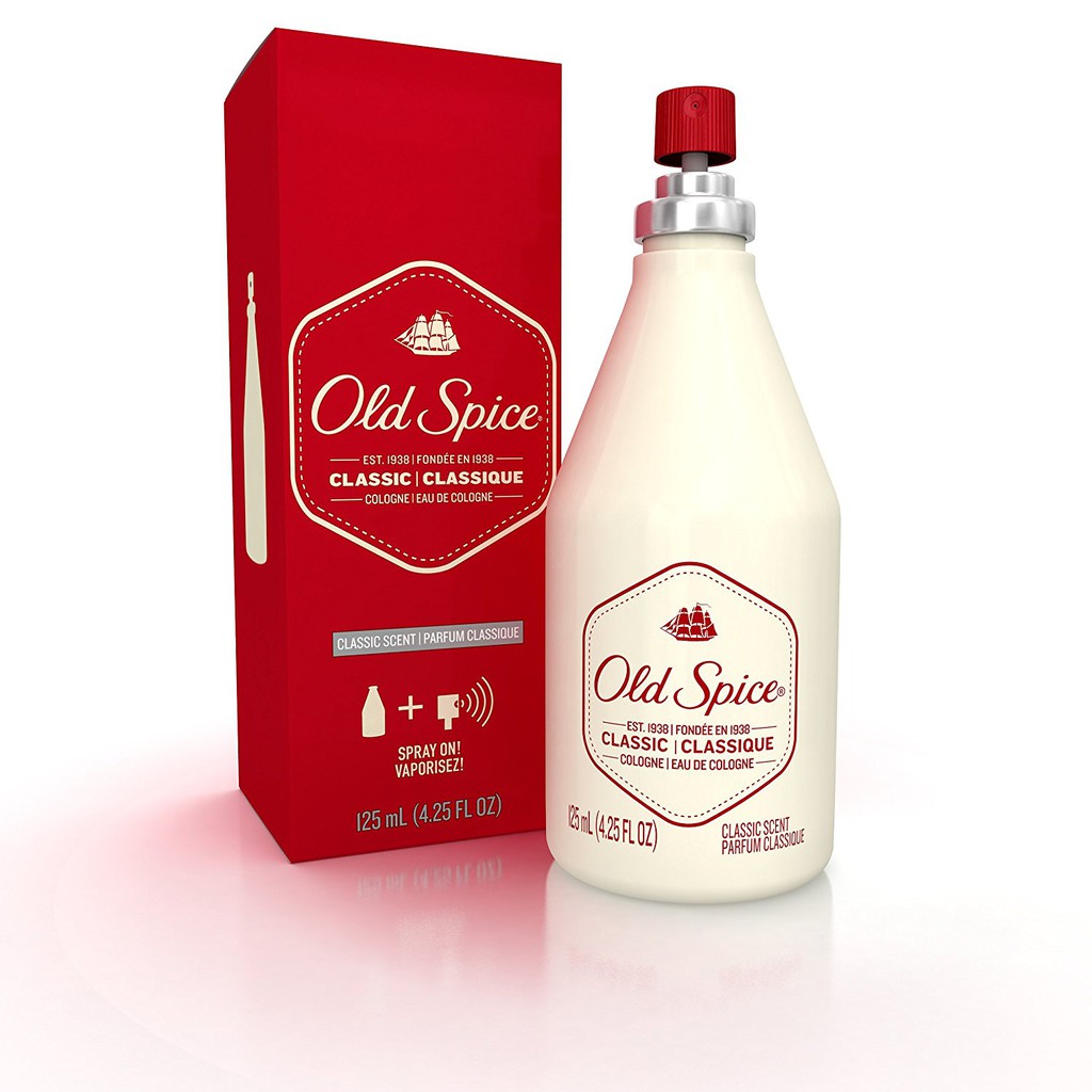 Nước hoa nam authentic Old Spice Classic Cologne Spray 125ml (Mỹ)