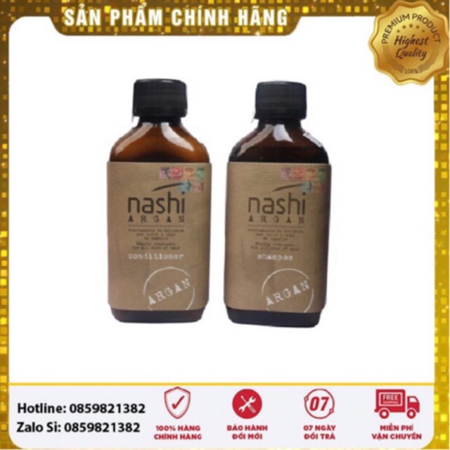 BỘ DẦU GỘI DẦU XẢ PHỤC HỒI NASHI ARGAN 200ML*2 - Ý