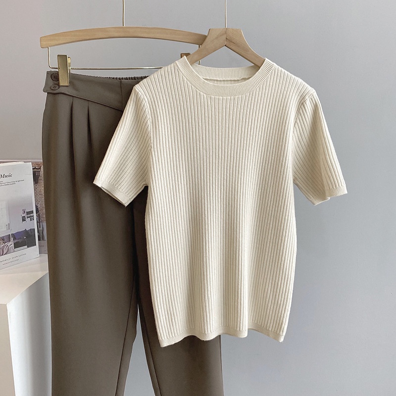 Áo Len Gân Cổ Tròn Tay Lỡ Bảng Màu Patel Siêu Xinh - TG21 | BigBuy360 - bigbuy360.vn