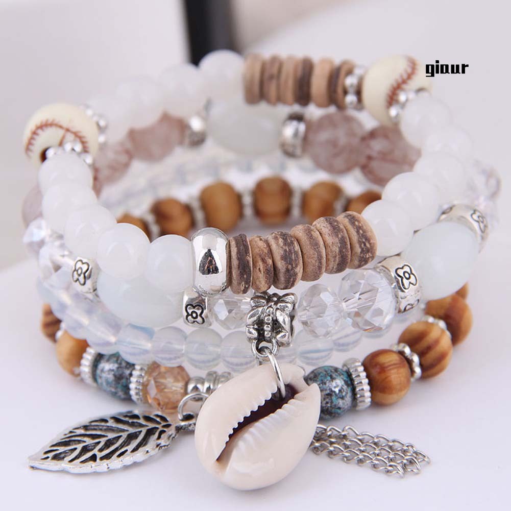 Set 4 Vòng Tay Phong Cách Bohemian Thời Trang Cho Nữ