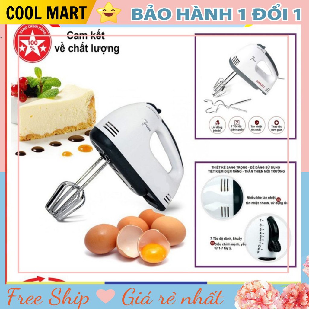 [BẢO HÀNH] Máy Đánh Trứng Mini Cầm Tay 7 Tốc Độ Cao Cấp Cao Cấp