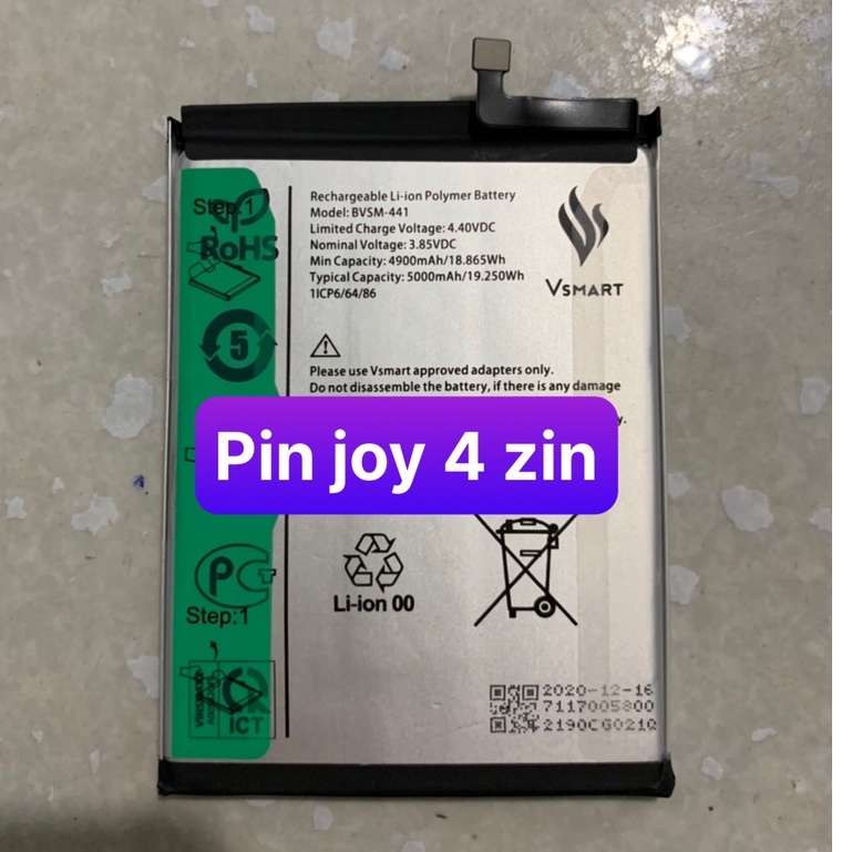 pin vsmart Joy 4 / BVSM-441 / pin zin hãng 5000mAh