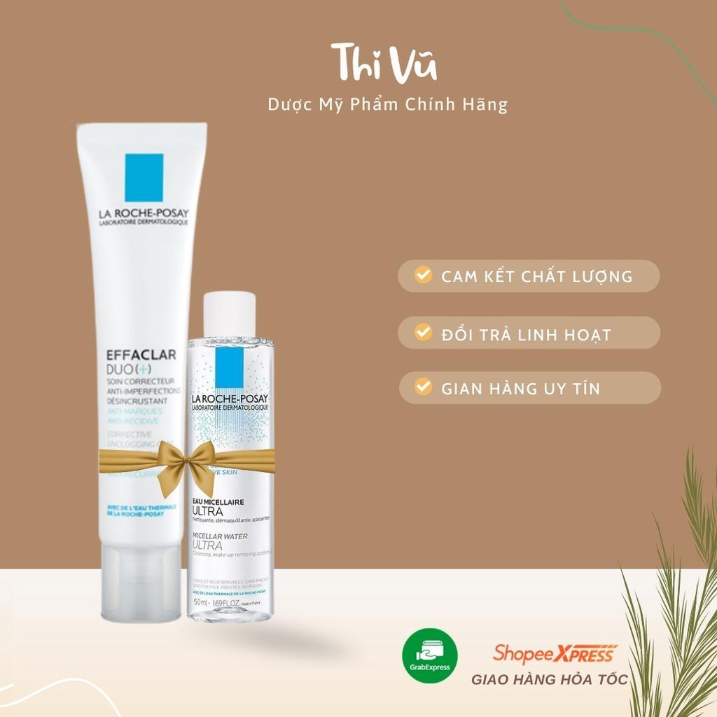 Kem giảm mụn La Roche Posay Effaclar Duo kèm quà tặng - Thi Vũ