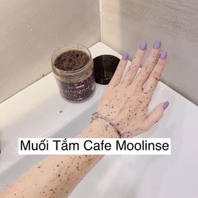 muối tắm trắng cafe moolinse