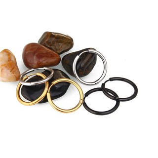 1 Đôi Bông tai nam sơn tùng inox khoen tròn 16mm thời trang Hàn quốc