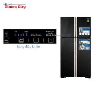 Tủ lạnh Hitachi R-FW650PGV8(GBK) 4 cánh màu đen- Mới Chính Hãng