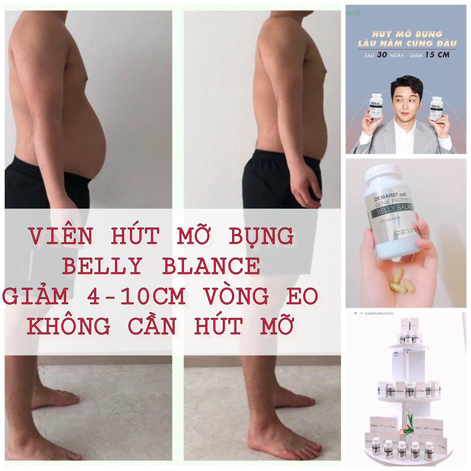 (AUTH - DATE MỚI) VIÊN UỐNG GIẢM CÂN HỦY MỠ BỤNG BELLY BALANCE GENIE NHẬP KHẨU CHÍNH HÃNG