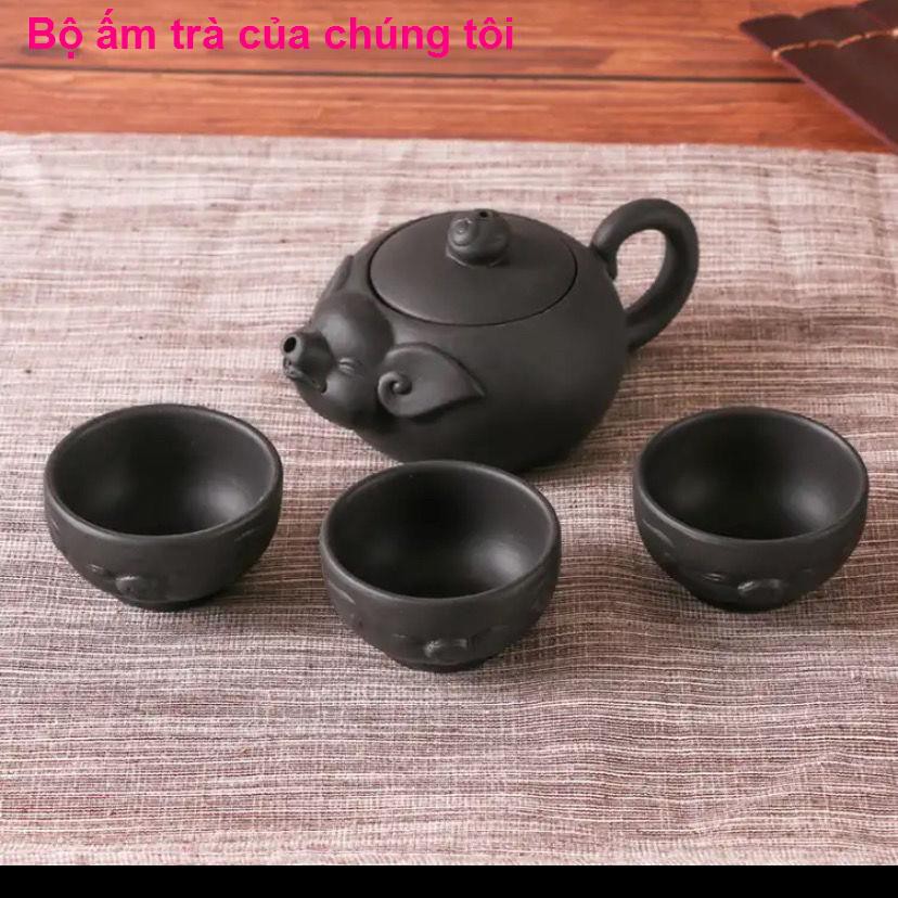 Khay trà Kung Fu đất sét tím đựng nước bằng gốm sứ Khô bong bóng gia dụng cho lợn Bộ Kungfu nhỏ