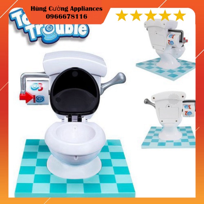 Đồ chơi thử thách bồn cầu rắc rối ngộ nghĩnh cho bé