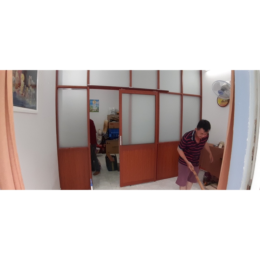 Vách ngăn phòng nhôm kính nguyên bộ 8M