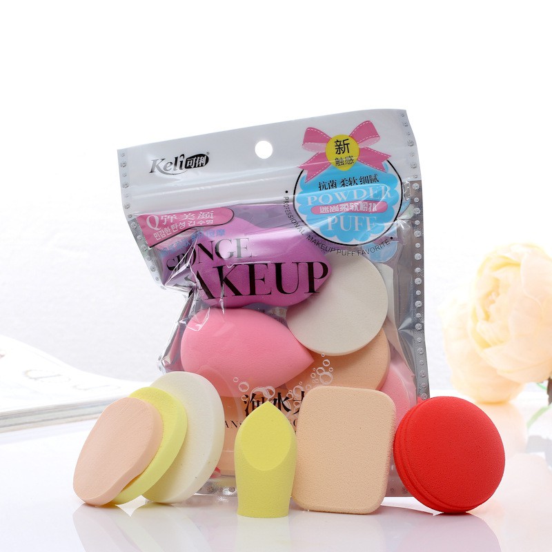 Bộ 6 Bông Mút Trang Điểm/Tán kem Nền Đa Năng Keli Sponge Makeup #C126