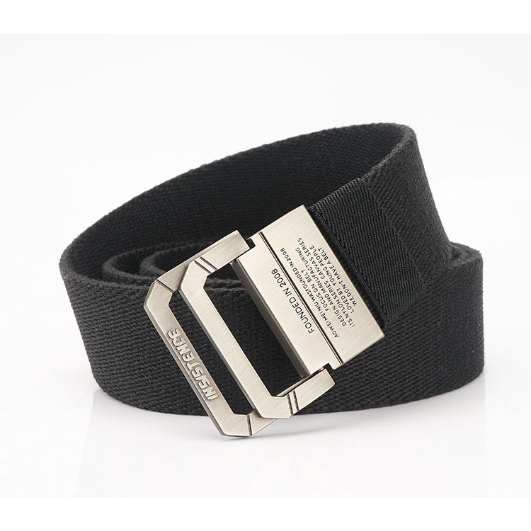 THẮT LƯNG NAM VÀI DÙ KHÓA HỢP KIM HNSL2 3 MÀU ĐEN, XÁM,VÀNG ĐEN