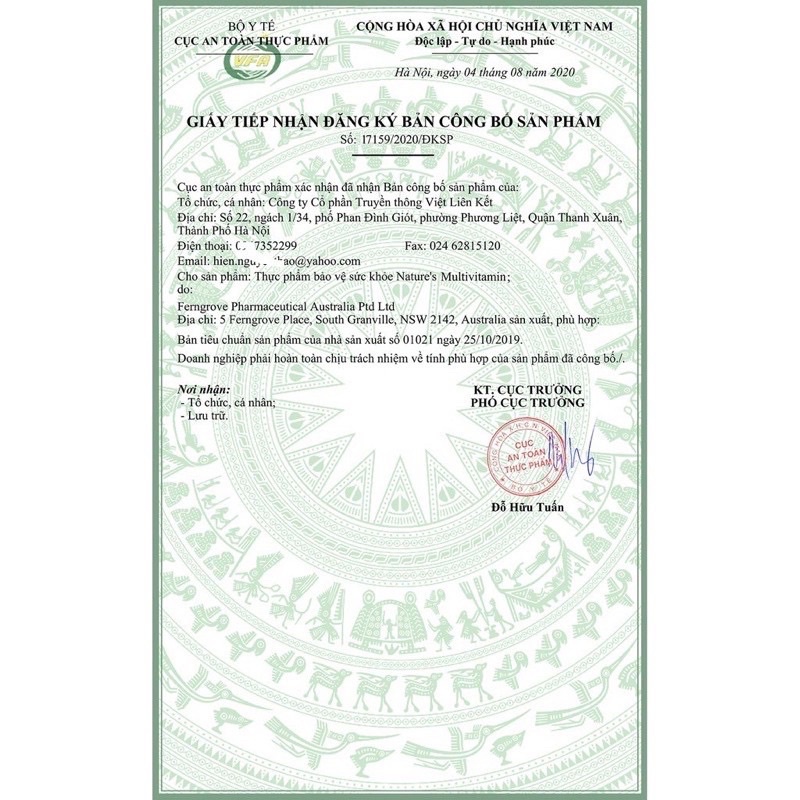 Viên uống vitamin tảo Nature’s Way  - Complete Daily Multivitamin