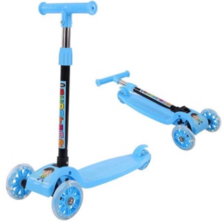 XE TRƯỢT SCOOTER . Xe trượt 3 bánh có đèn , gấp gọn , BONMART