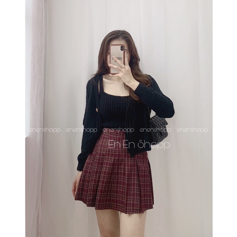 [ẢNH THẬT] Set áo khoác len + áo dây(S066) | BigBuy360 - bigbuy360.vn