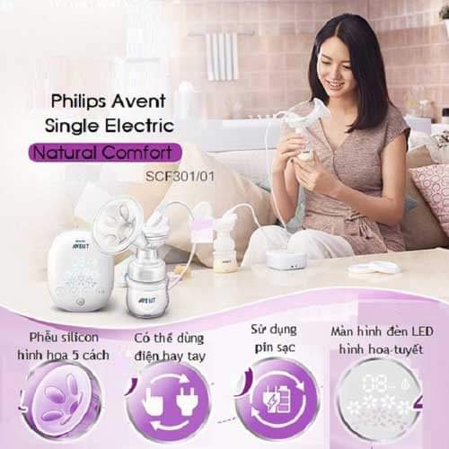 Máy hút sữa hoa tuyết Philips Avent bằng điện đơn hàng chính hãng