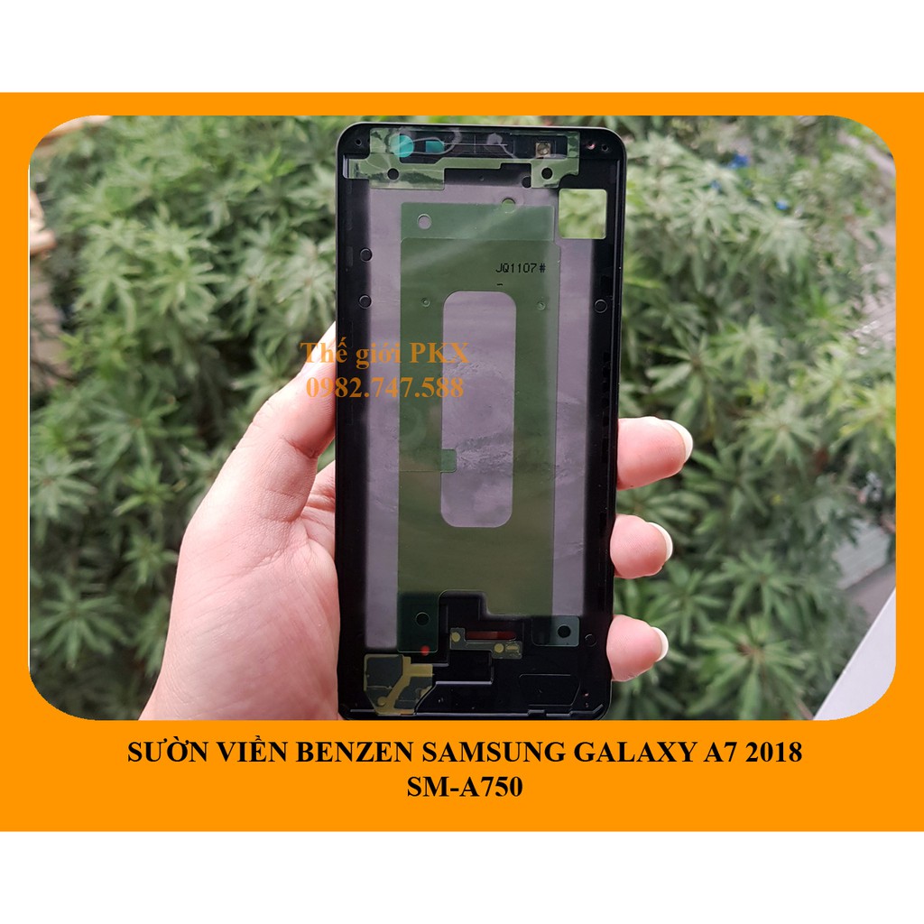 Bộ vỏ khung sườn viền benzen Samsung Galaxy A7 2018 chính hãng A750