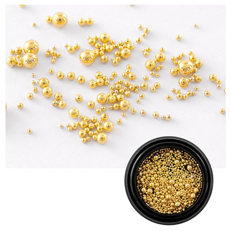 Hộp Hạt Vàng Mini Trang Trí Móng Tay Nghệ Thuật