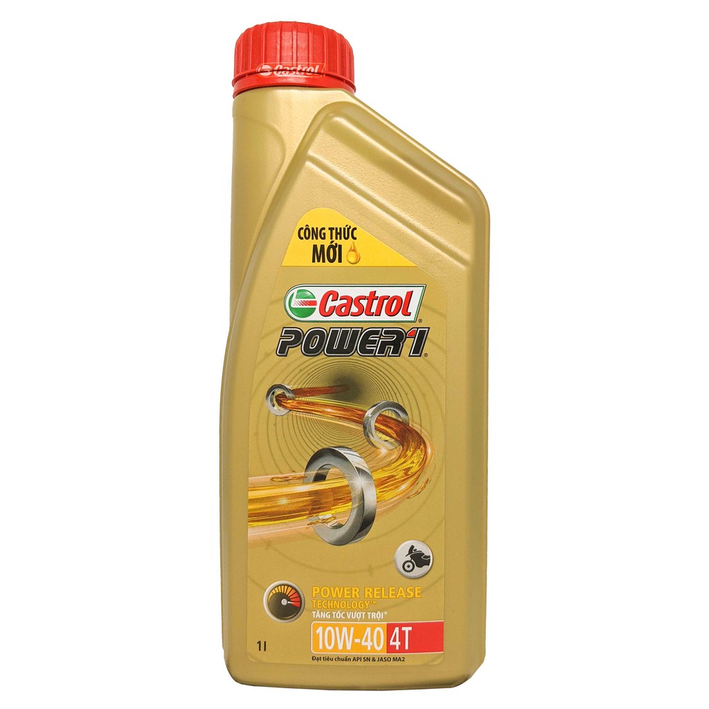 CHAI 1L DẦU NHỚT XE SỐ CASTROL POWER-1 10W40 100ML 1L