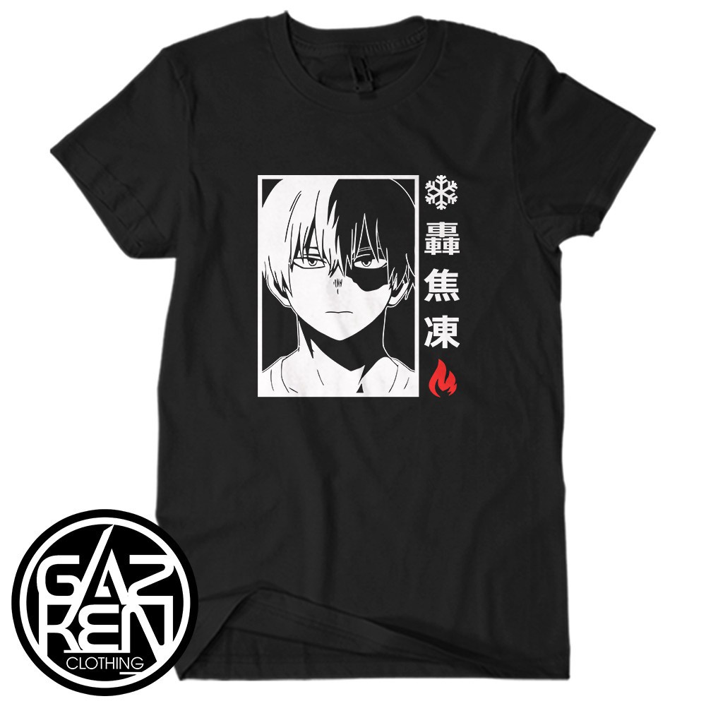 Áo Phông Shouto Todoroki T-Shirt 03 Flames Master My Hero Academia mẫu mới cực chât