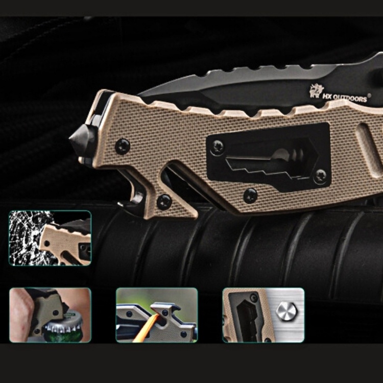 Hx outdoors ZD-016 dao gấp dao bỏ túi EDC chiến thuật sinh tồn đa năng