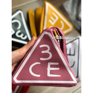 [ FREE SHIP 99K TOÀN QUỐC ] - Túi ví cầm tay 3CE đựng đồ trang điểm mỹ phẩm tam giác đều 18cm siêu yêu