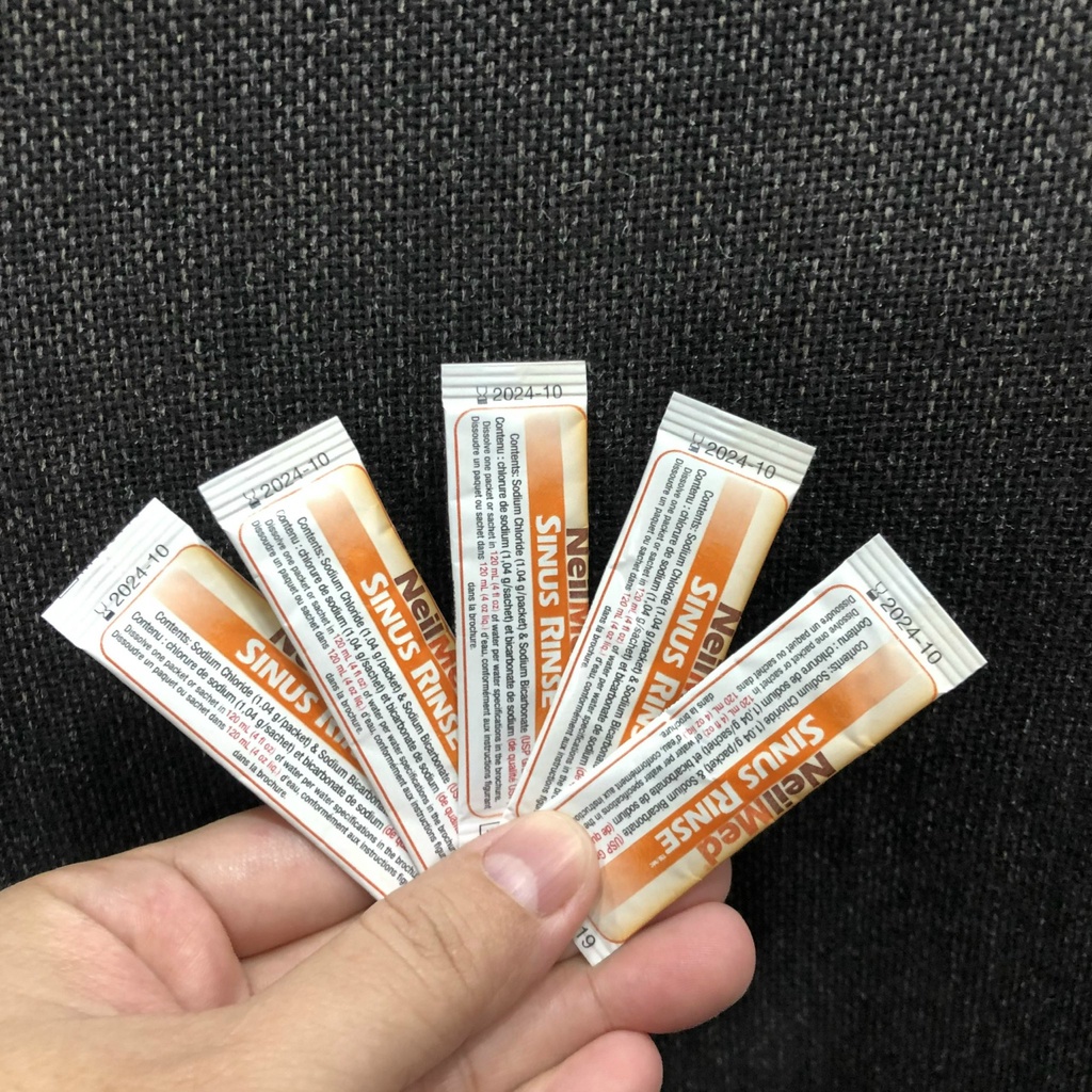❤️ [Quận 3] Bán Lẻ 1 gói Muối Sinh Lý Rửa Mũi Trẻ Em Em Bé Neilmed Sinus Rinse Kids Mỹ [Date 8/2024]