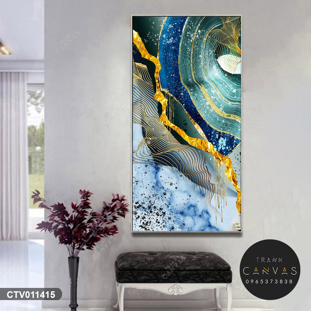 Tranh Canvas Trừu Tượng khổ dọc