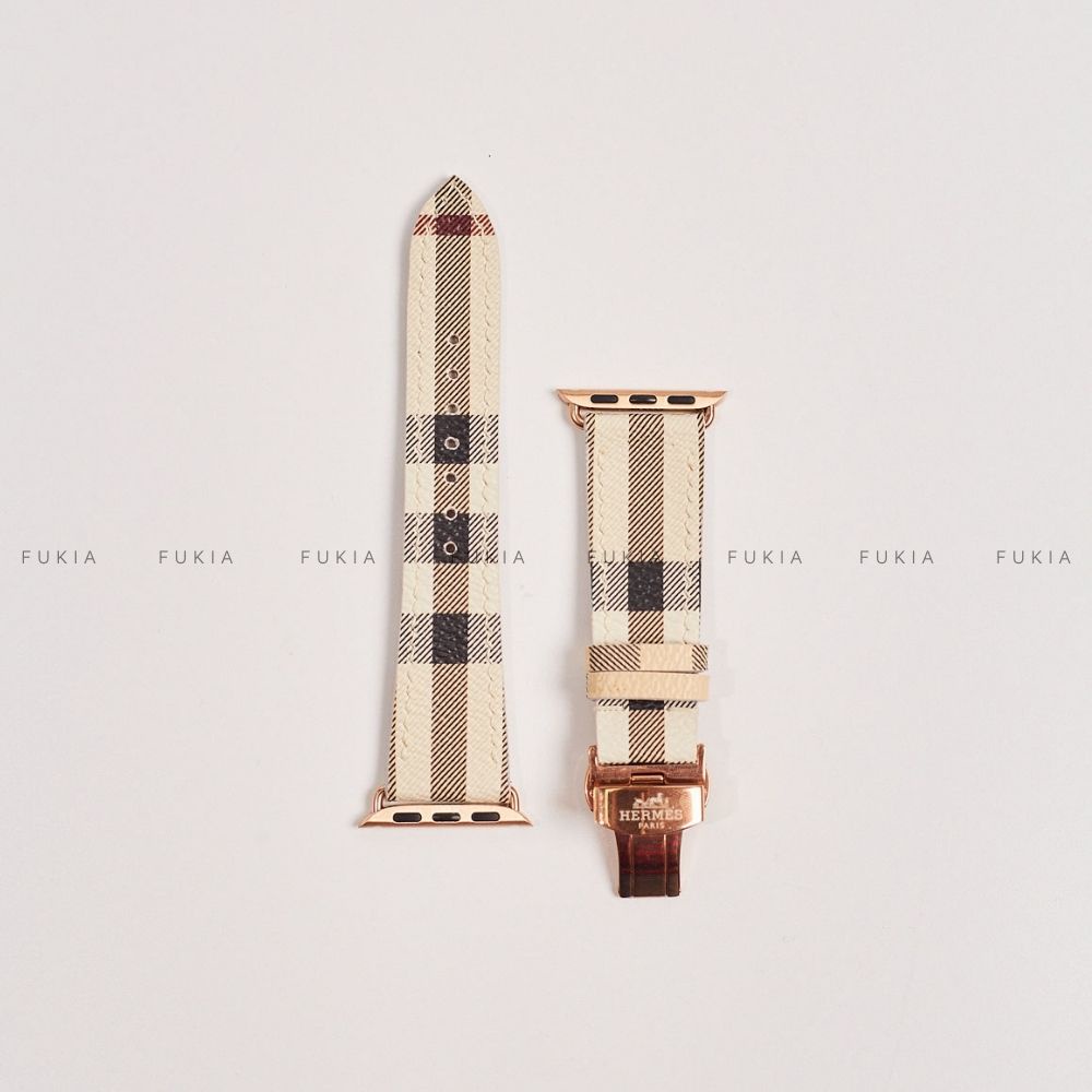 Dây da thủ công BBR dành cho Apple Watch đồng hồ thông minh Series 1/2/3/4/5/6/7/SE FUKIA DDTC226