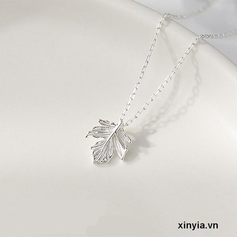 Vòng cổ Mặt Hình Lá Phong Sang Trọng Cho Nữ