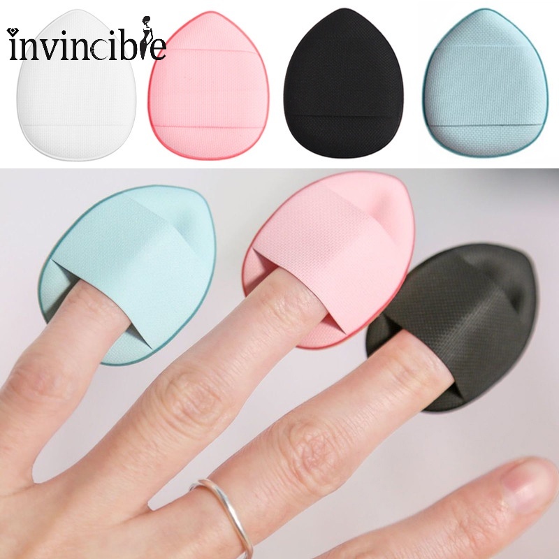 1 Mút Trang Điểm Mini Hình Ngón Tay Kích Thước Mini Che Khuyết Điểm Dưới Mắt/Khuyết Điểm Nền/ Ướt/Khô