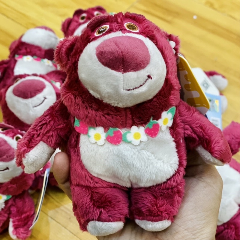 Móc khoá Gấu Dâu Lotso - hàng chính hãng Disney có tem chống hàng giả