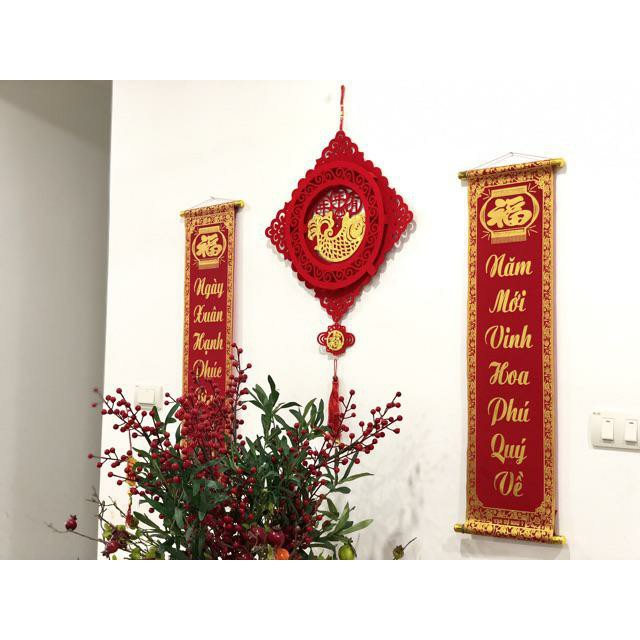 LIỄN ĐỎ TREO CỬA NGÀY TẾT Tặng kèm 1 móc dính tường