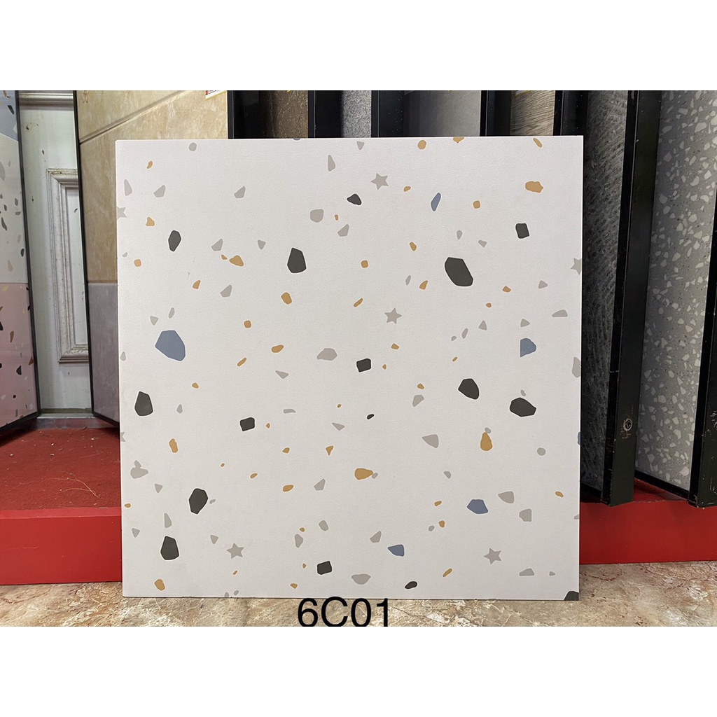 Gạch ốp lát Terrazzo 60x60 ốp tường, lát nền nội ngoại thất, nhà hàng, quán cafe, spa, mang vẻ đẹp h