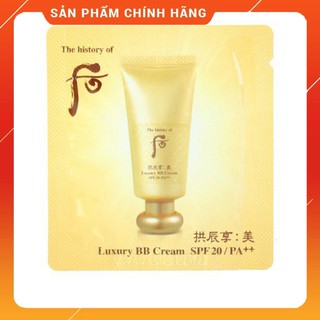 Gói Sample Kem nền Whoo trang điểm cao cấp Luxury BB Cream SPF20/PA++.