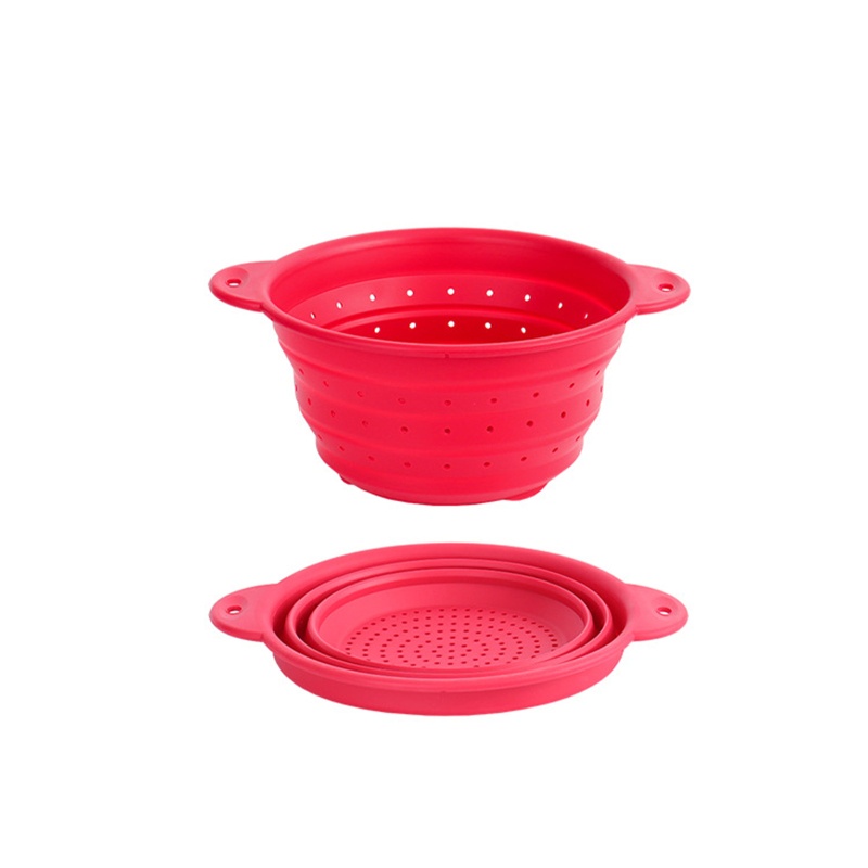 Rổ Rửa Rau Củ Quả Bằng Silicone Siêu Gấp Gọn Tiện Lợi