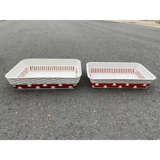 giỏ quà Tết (khay chữ Nhật lớn chạy viền) 25k