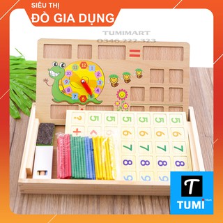 [SALE] – BẢNG GỖ 2 MẶT DẠY BÉ HỌC TOÁN TƯ DUY